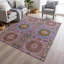 Tapis intérieur / extérieur rose lavable à la machine Xhevrie-1753646319