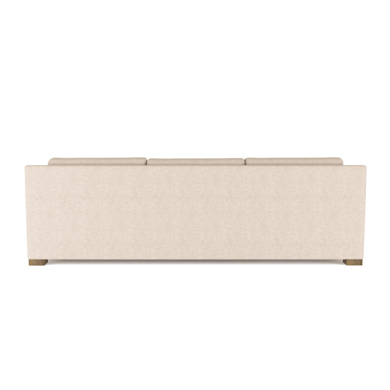 Canapé Mercer, Velours moelleux huître, H 33,5 po x l 108 po x P 39 po, Patiné