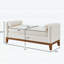 Élégant banc rembourré avec 2 coussins-965811931