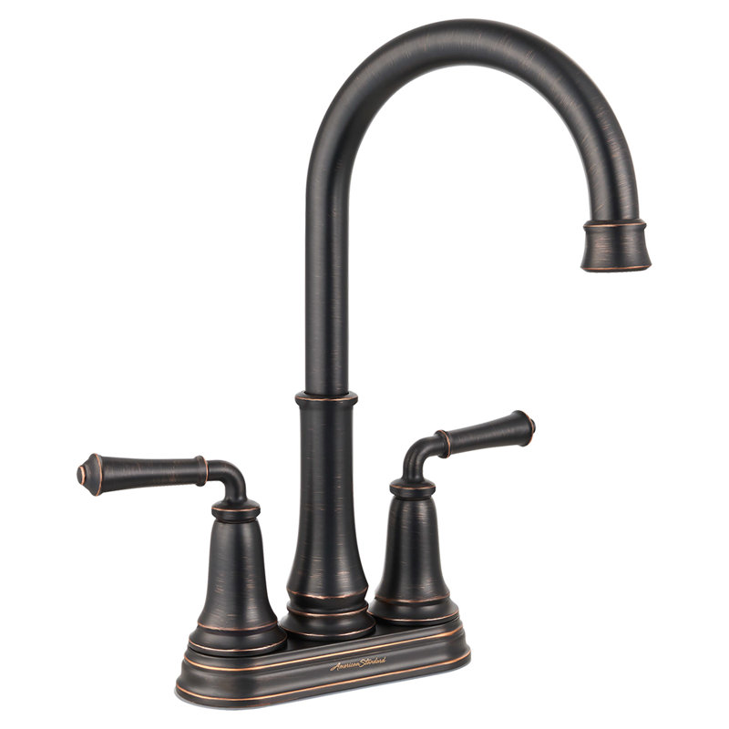 Robinet de cuisine à poignée double Delancey, Bronze héritage