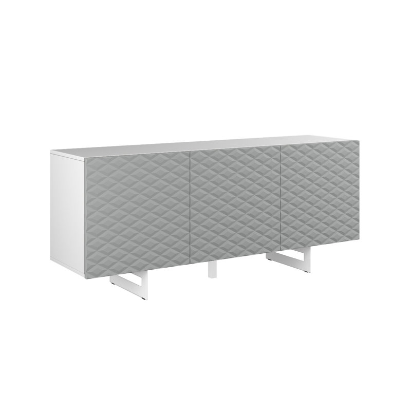 Feehley 165cm Sideboard, White/Grey