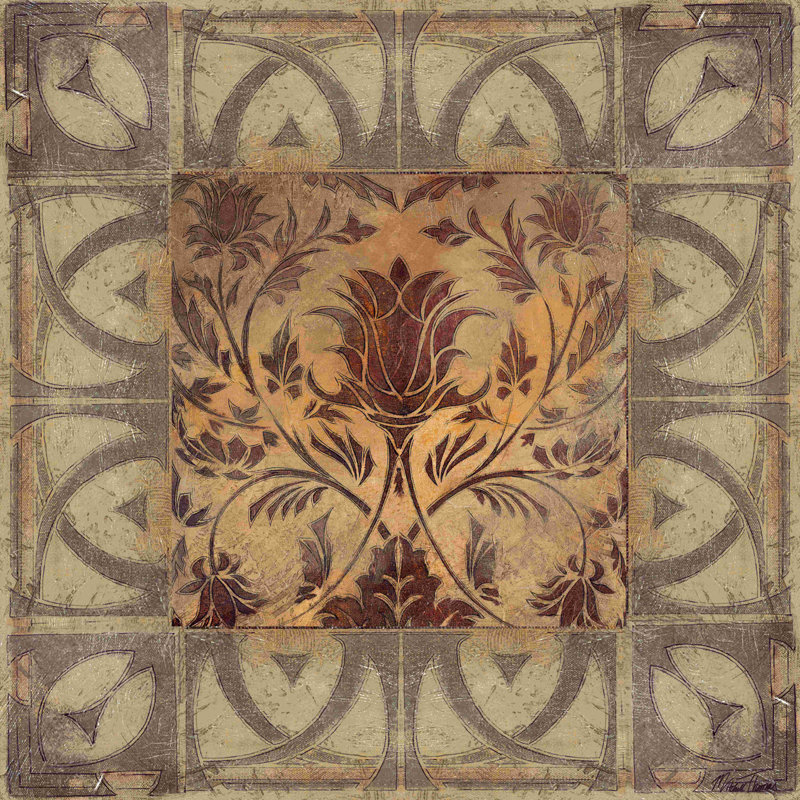 «Scarlet Symmetry», impression sur toile tendue, H 12 po x l 12 po