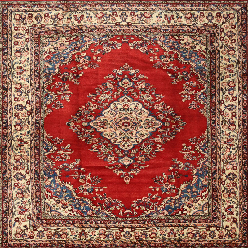 Karley Oriental Indoor Rug, Round 4'
