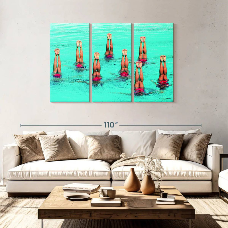 Sireci Inverted Synchronized Swimming, 48" H x 74" W
