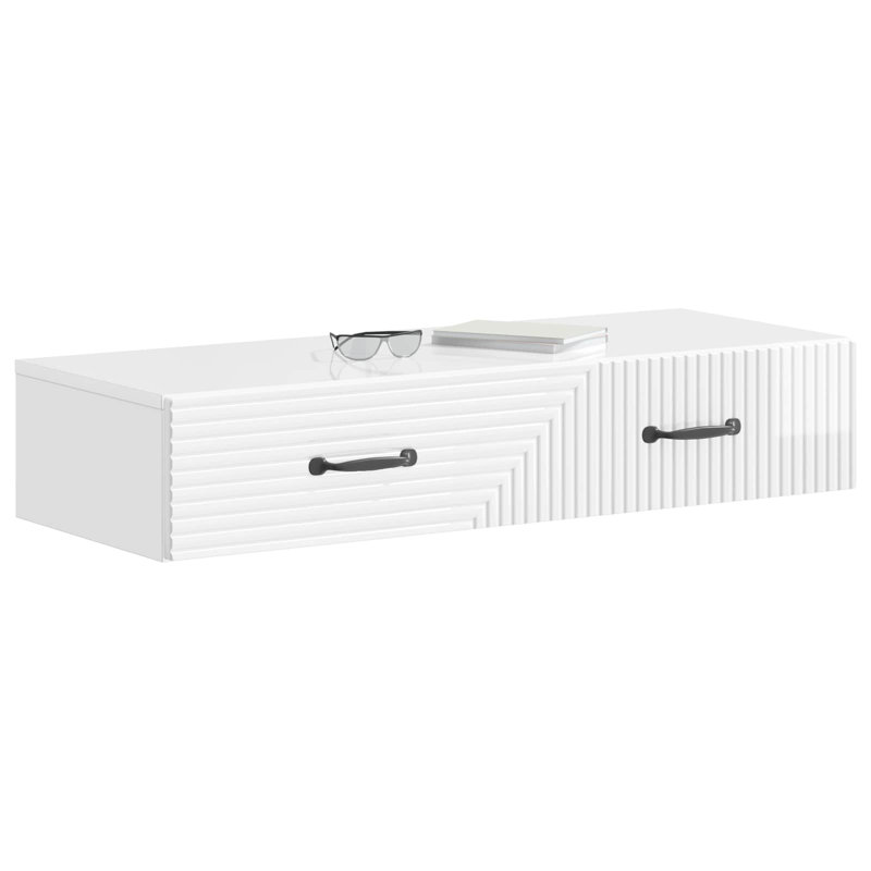 End Table, High Gloss White