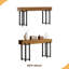 Table de vestibule, console rustique, table de couloir, table de canapé, étagère de présentation