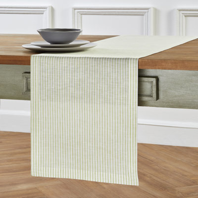Narrow Stripe - 100% Pure Linen  Table Runner