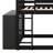 Full Over Full Bunk Bed With 4 Drawers, 3 Shelves, Wood Bunk Bed Frame With Guardrail, Ladder-2098941344