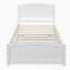 Lit plateforme simple en bois massif-1401737703