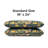 Memory Foam Fun Pillow Medium Standard Bed Pillow with Cool-to-the-Touch Cover-117319147