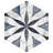 Merola Tile Cassis Hex Flower 8-5/8 In. X 9-7/8 In. Porcelain Vintage Wall & Floor Tile