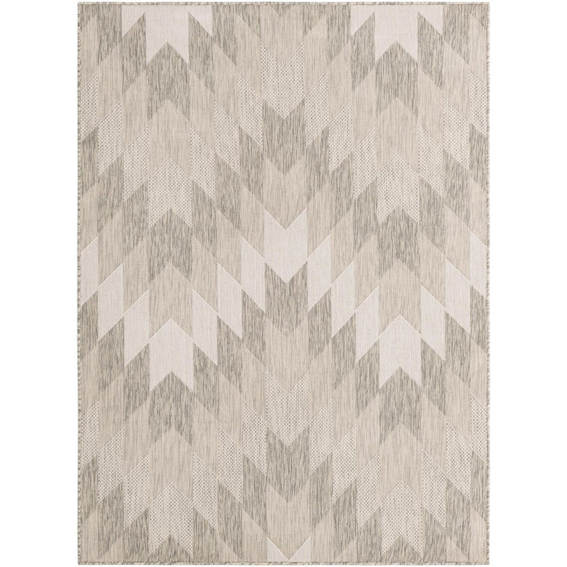 Aucun tapis gris Nykeia, Rectangle 5 pi 1 po x 7 pi 1 po