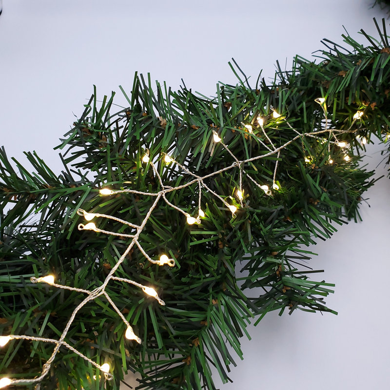 Warm White Electric LED Fairy String Lights with Silver Cord