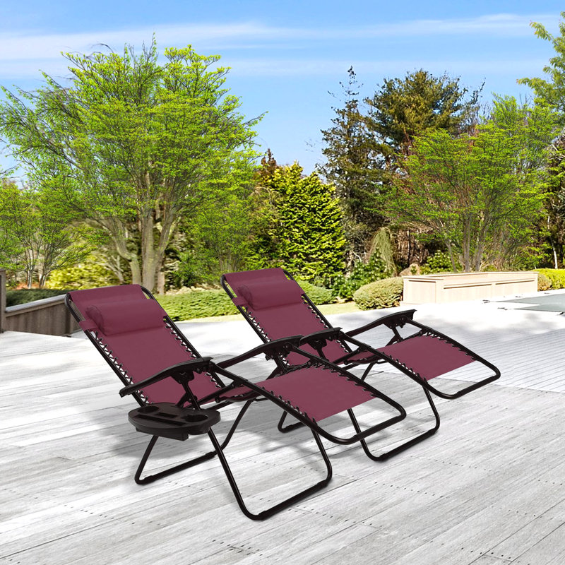 Folding Zero Gravity Chair, Wine