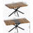 55.11" -70.86"Retro Rectangular Stretch Dining Table-1799762203