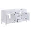 Meuble-lavabo moderne Kensington de 149 cm (58,7 po) avec 4 tiroirs, 2 armoires à double porte et quincaillerie à fermeture amortie
