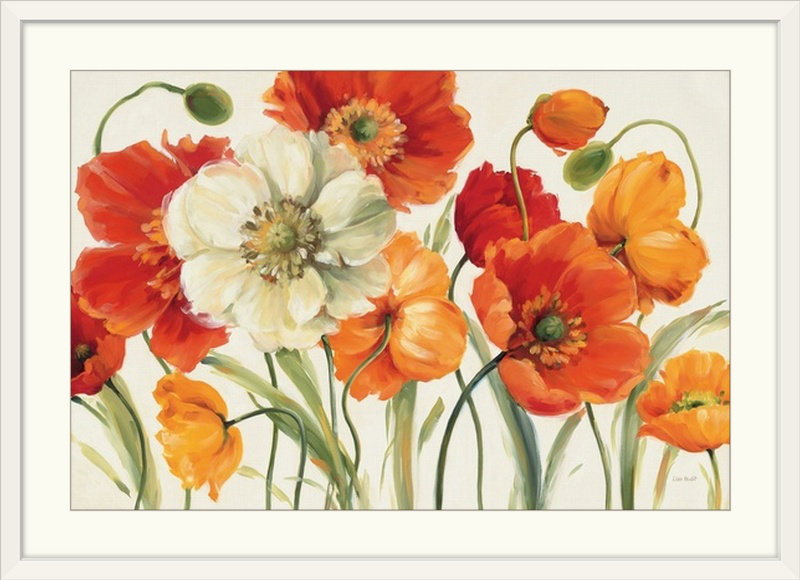 Poppies Melody " Poppies Melody I " by Lisa Audit Great Big Canvas 
