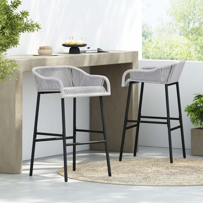 Tabouret de bar pour terrasse La Push, ensemble de 2