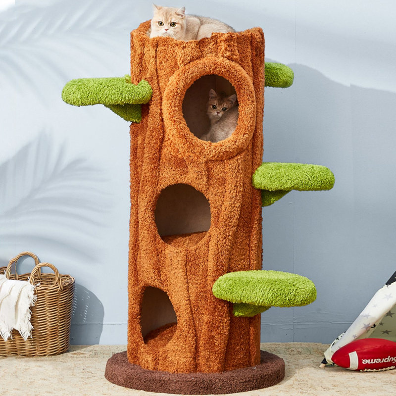 3 Tiers Cat Tree with Condons,Perch,Scratching Posts