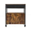 Armoire à café, armoire à café de style campagnard de 24 pouces avec rangement, table mobile avec roulettes et porte grillagée, buffet pour la cuisine, vestibule