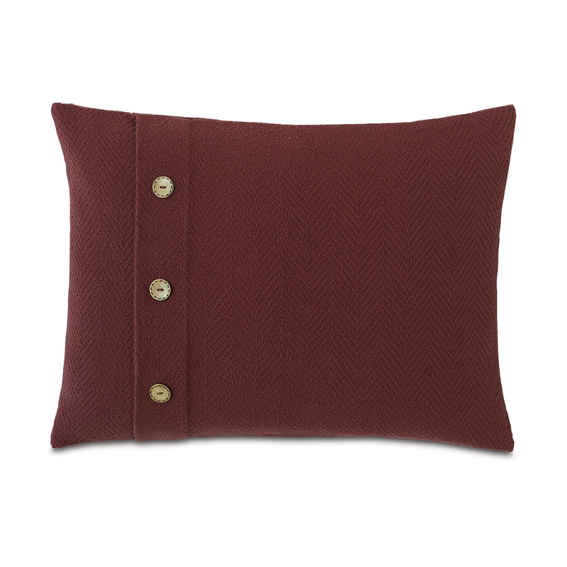 Chalet Lumbar Pillow Cover & Insert, Russet,  Faux Down