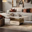 Table basse ovale en pierre claire-112652146-112652144