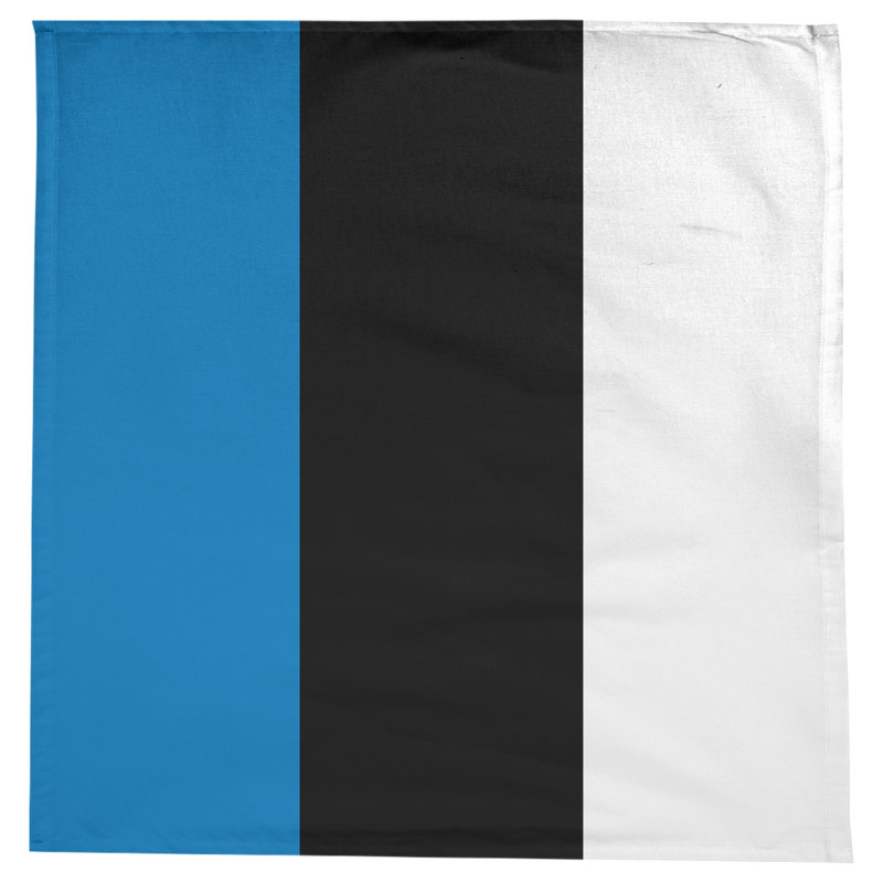 Nappe basket Orlando, Bleu / noir / blanc