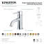 Robinet de salle de bain 1 poignée à fixation sur le comptoir avec poignée escamotable Kingston Brass-29273602