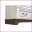Commode 10 tiroirs rustique avec base en bois | Noyer | Panneau de fibres à densité moyenne