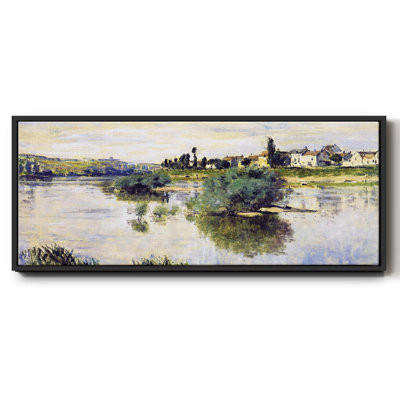 The Seine at Lavacourt, 1878- Framed Canvas