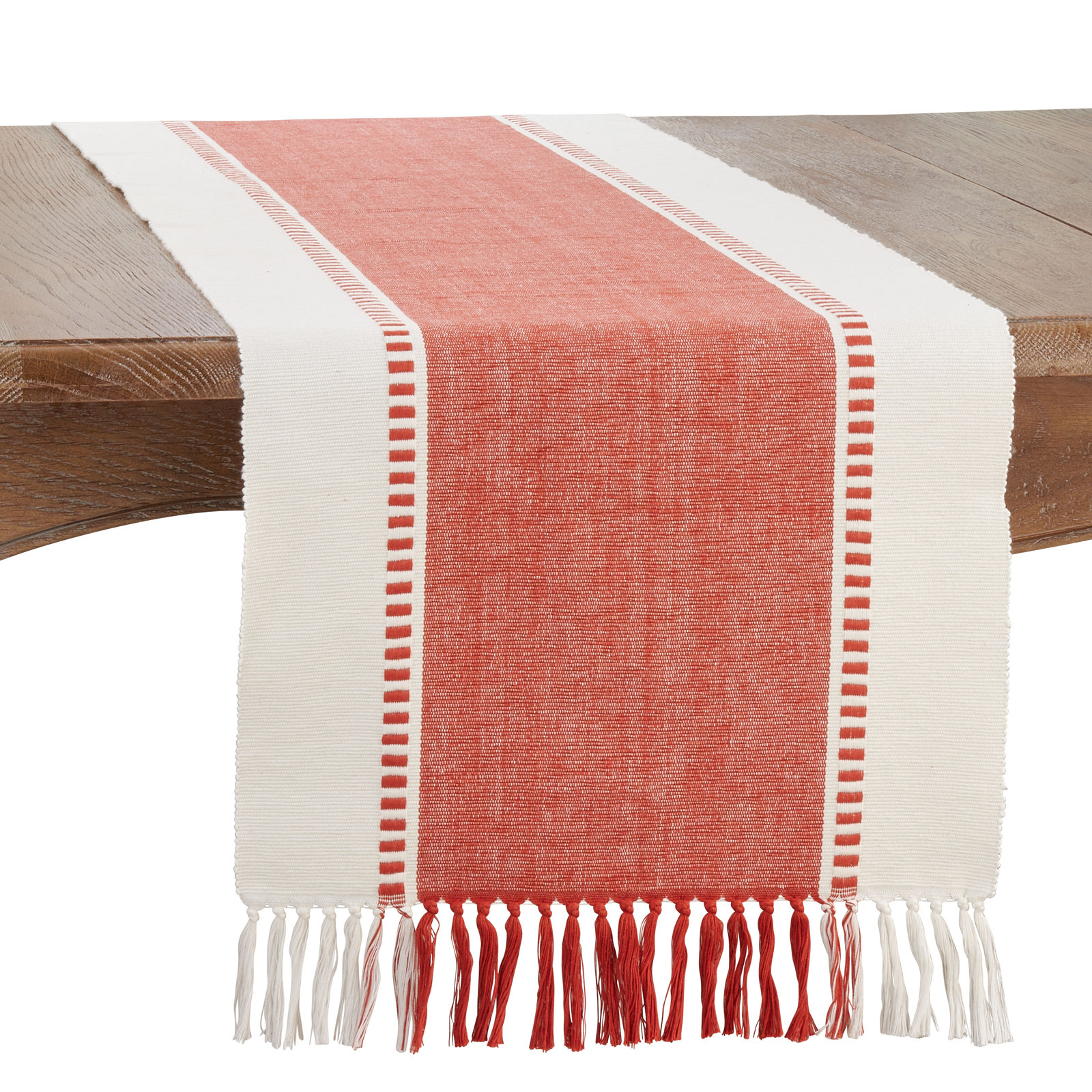 Sonny Collection Geometric Table Runnner, Orange