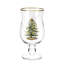 Spode Christmas Tree Tulip Glasses 17 Oz