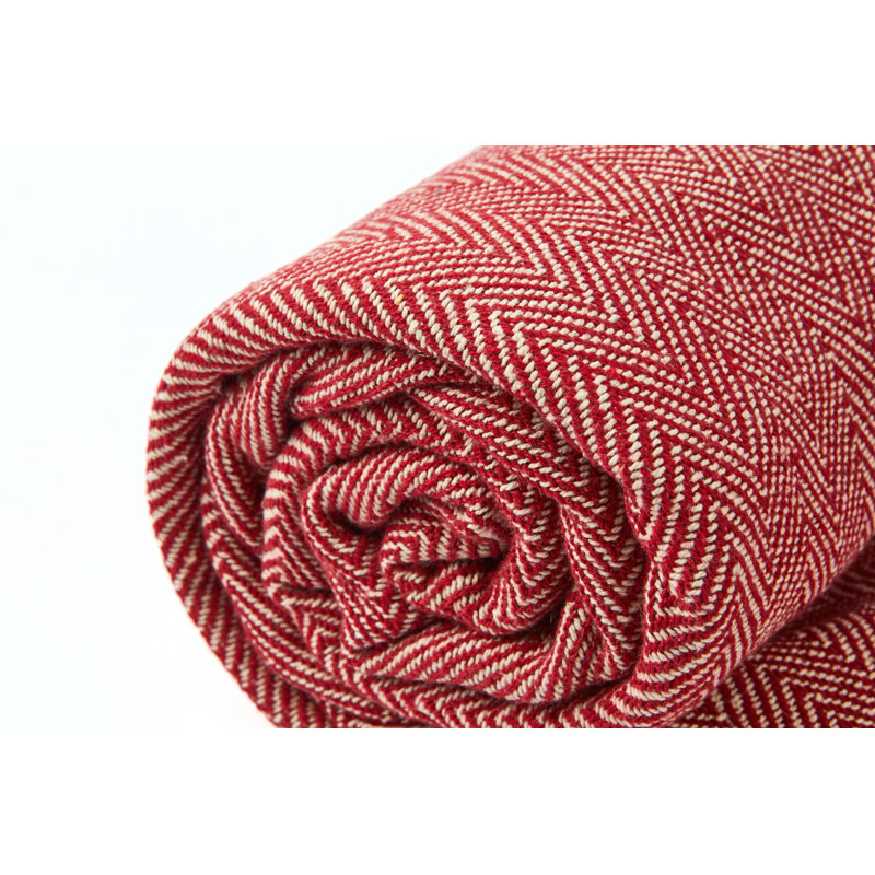Emestina Throw, Red, 127cm W x152cm L