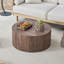 A Simple Cylindrical Coffee Table Only The Table, No Chairs.-732627518