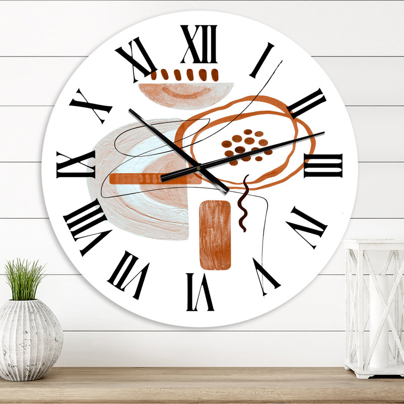 Minimal Compositions of Abstract Face III - Horloge murale moderne, Petit
