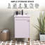 Ensemble de meuble-lavabo simple blanc 18 po