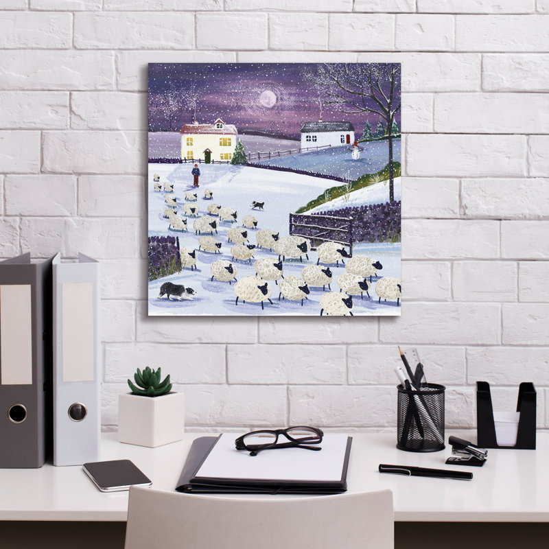  «Flock To The Field» par Elle Media Group SA, art mural, 18 po x 18 po