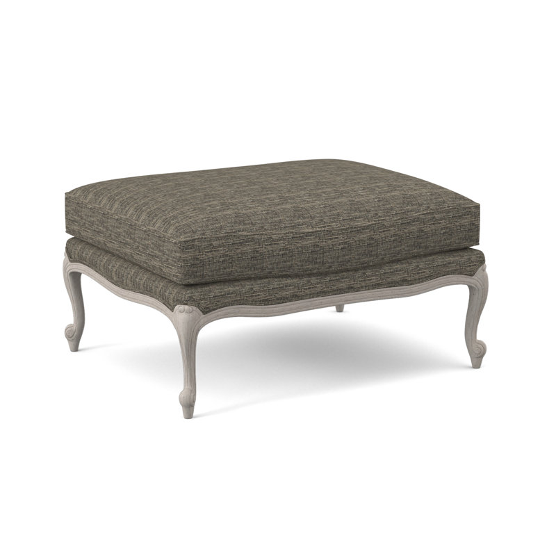 St. Helena Ottoman, Venice Linen, Bisque