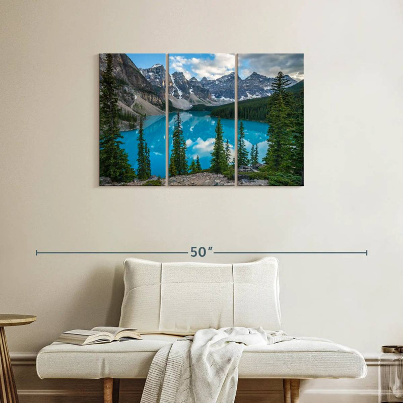 Alvord Scenic Moraine Lakeside Mountains, H 24 po x l 38 po