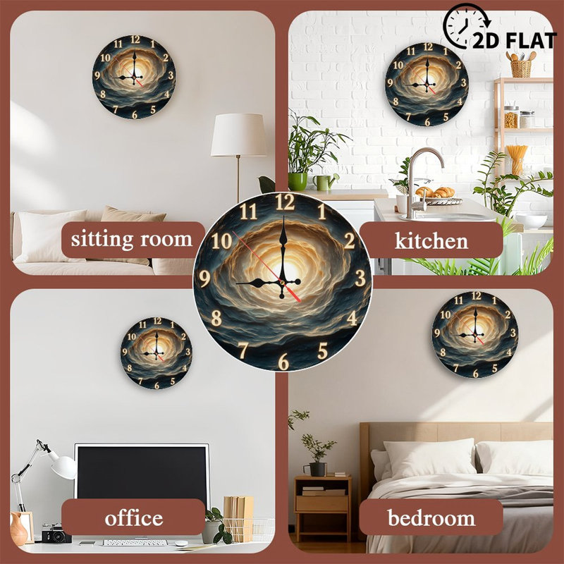Clock Wall Art for Home Modern Decor with Unique Design