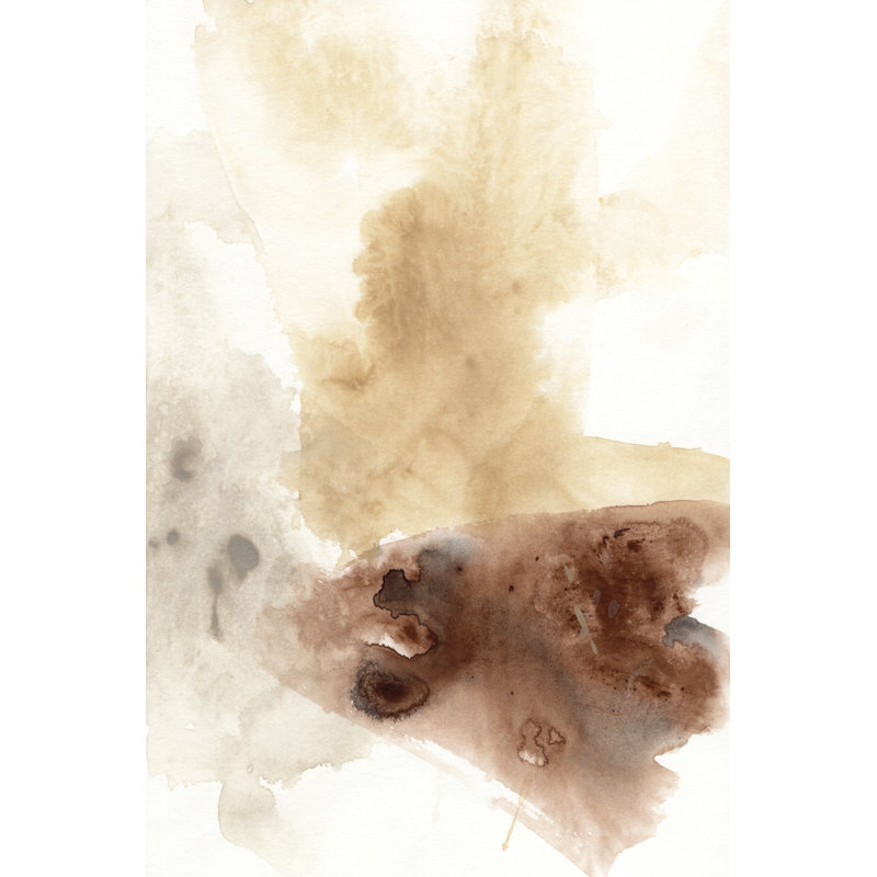Tectonic Geyser I - Painting, 122 cm H x 81 cm W, Black Floater Frame