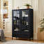 Vitrine haute 60 po avec 2 tiroirs de rangement-747883786