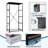 4 Drawer Dresser for Bedroom, Narrow Chest of Drawers, Wooden Top and Study Iron Frame 18"x37.5"-(WxH)