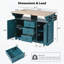 55.75 " W Kitchen Island-1499392935