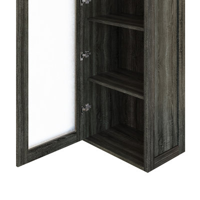 DOOR CABINET IN DARK GREY