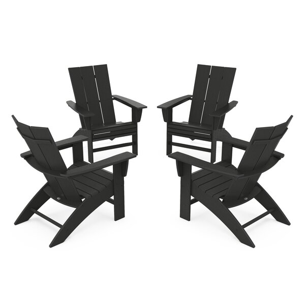 POLYWOOD® Modern Plastic Adirondack Chair & Reviews | Wayfair