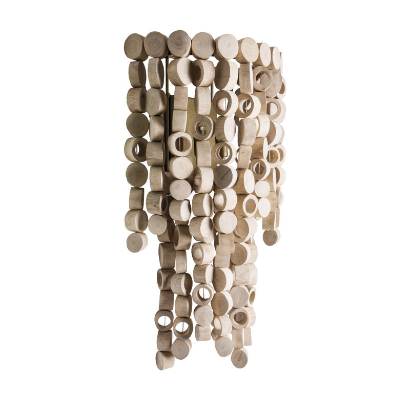 Wood Disk Wall Sconce