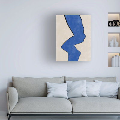 Rouleau indigo bolognais 8 sur toile