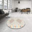Tapis contemporaine jaune/brun/gris-742357292