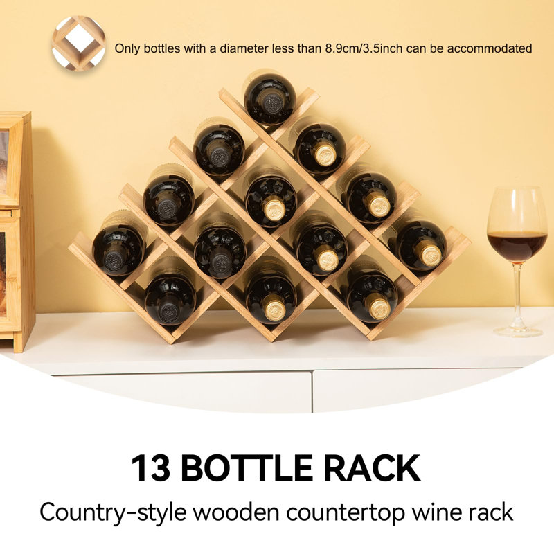 Wescosville Wine Bottle Rack Natural